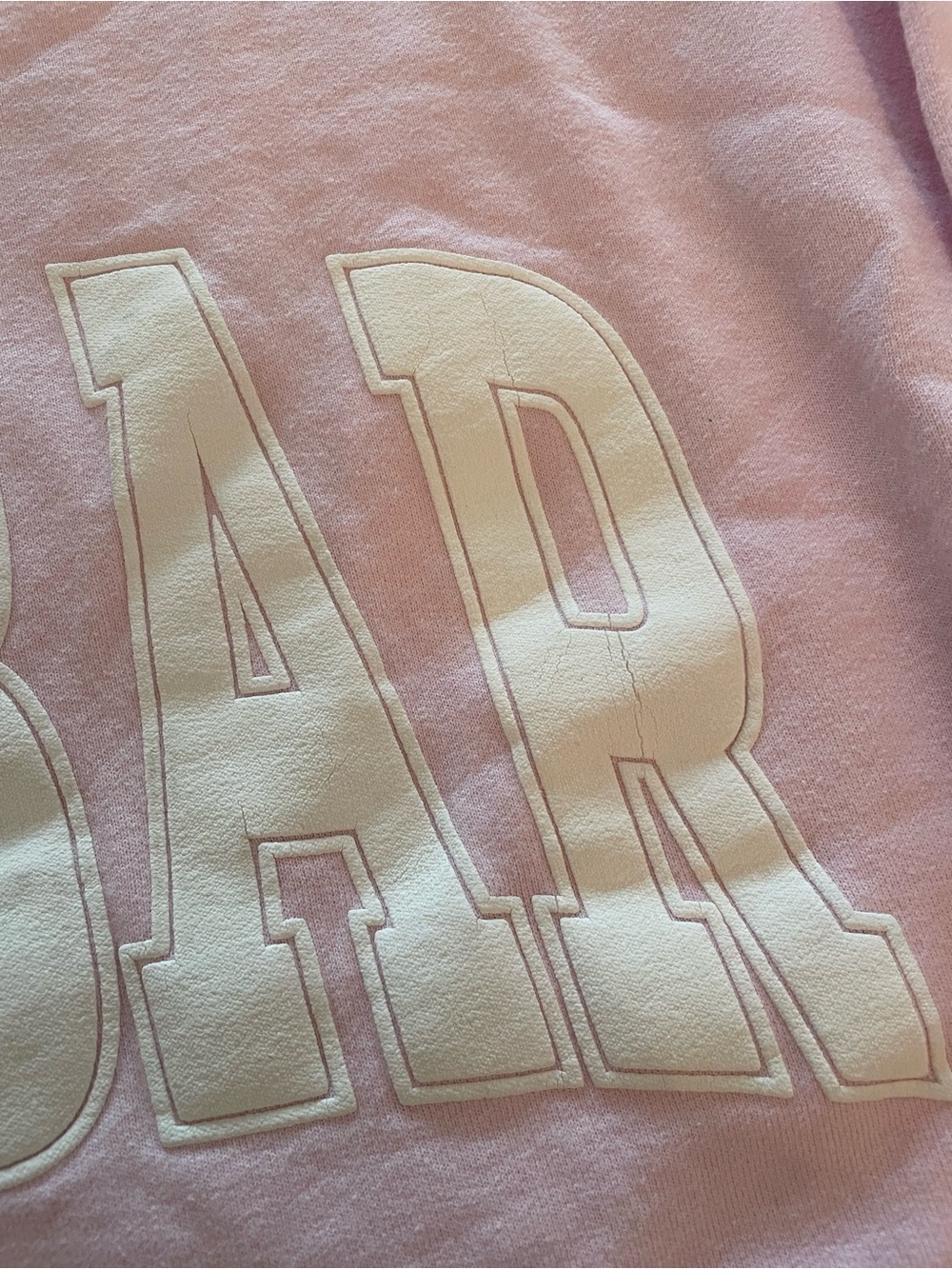 The Bar Varsity Sweatshirt Pink White Large - Picture 4 of 4